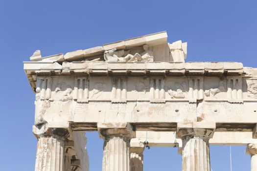 The Parthenon at the Acropolis in Athens, Greece