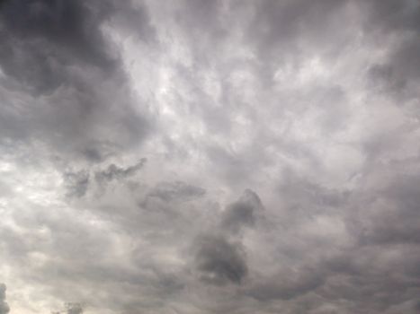 summer storm clouds background view from ground level