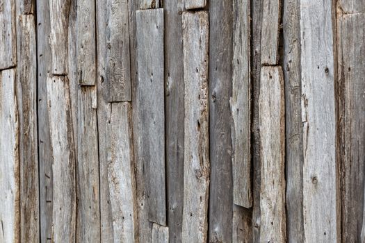 gray messy wooden planks wall suface texture and background.