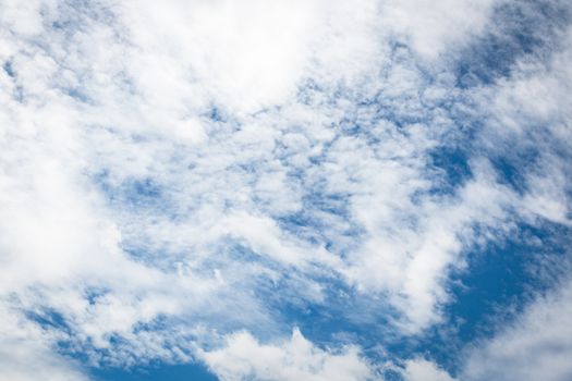 Clouds in the blue sky on summer