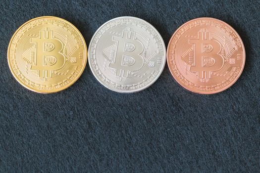 Bitcoin Cryptocurrency Digital Bit Coin BTC Currency Technology Business Internet Concept.