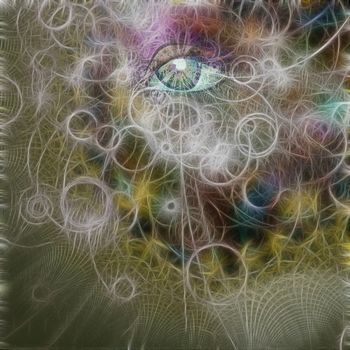 Eye speak. Abstract swirling curves