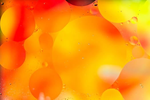 Circle Oil & Water Abstract Colorful Macro Background