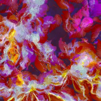 Colorful Abstract Painting. Pink, purple tints