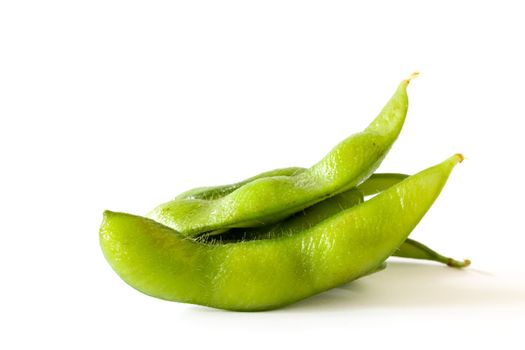 Japanese Soybeans on white background