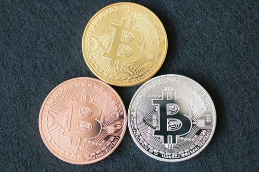 Bitcoin Cryptocurrency Digital Bit Coin BTC Currency Technology Business Internet Concept.