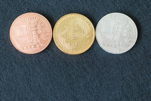 Bitcoin Cryptocurrency Digital Bit Coin BTC Currency Technology Business Internet Concept.