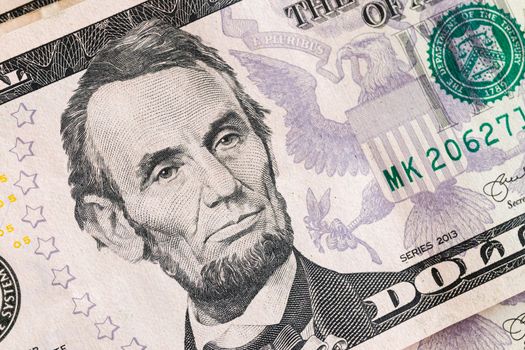 American dollars banknotes. commercial and banking concept.