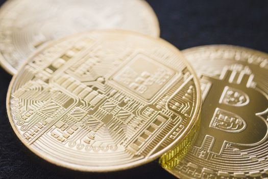 Bitcoin Cryptocurrency Digital Bit Coin BTC Currency Technology Business Internet Concept.