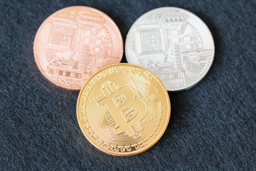 Bitcoin Cryptocurrency Digital Bit Coin BTC Currency Technology Business Internet Concept.
