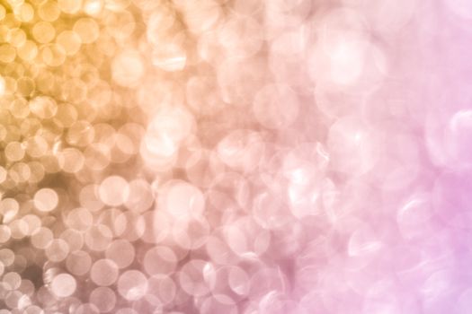 Bokeh circles orange pink background