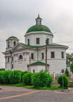 Bila Tserkva, Ukraine 06.20.2020. Church of St Ivan the Baptist in the city of Bila Tserkva, Ukraine, on a cloudy summer day