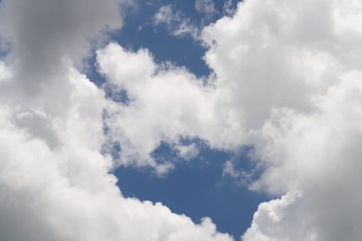 Cloudy sky background Intensively Selective focus.