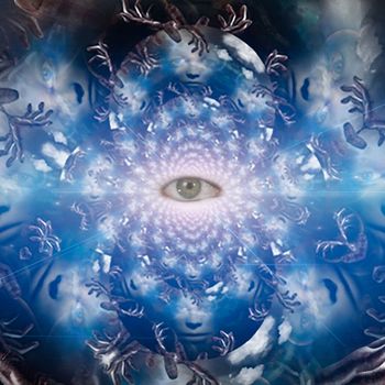 Spiritual composition. Eye of abyss