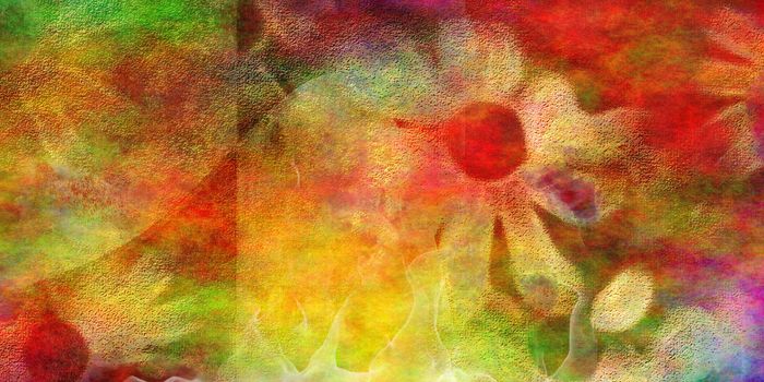 Floral abstract. Colorful background. Artwork for creative graphic design