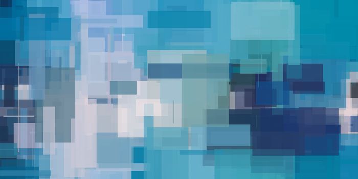 Blue Abstract Geometric Background. 3D rendering