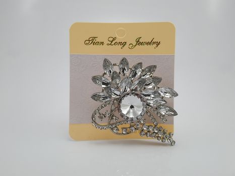 QUEZON CITY, PH - JULY 28 - Tian Long jewelry metal brooch pin on July 28, 2020 in Quezon City, Philippines.