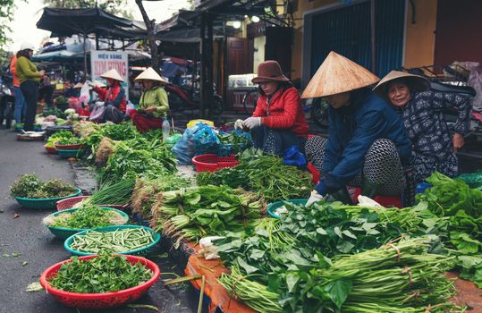 Hoian Market Vietnam - 12 January, 2020: Hoi An ancient town market, Hoi An is one of the most popular destinations in Vietnam.

