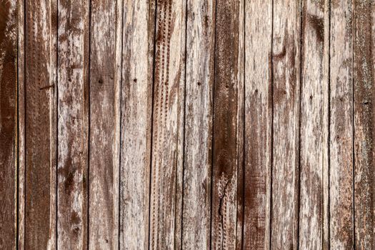 obsolete textured vertical wooden planks flat gray background.