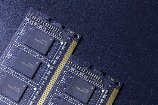 black pc memory universal dark cloesup background.