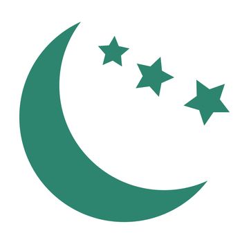 moon icon on white background. flat style. cartoon moon icon for your web site design, logo, app, UI. moon symbol. 