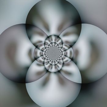 Overlapping Circles. Modern fractal art