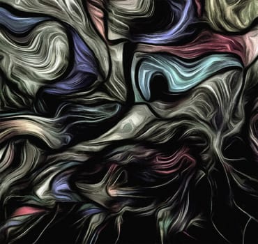 Fluid lines of color movement. Dull colors
