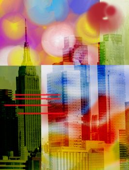 Modern Abstract Painting, Manhattan, New York