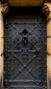 Closeup photo of a unique door entrance