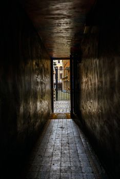 Closeup photo of a unique door entrance