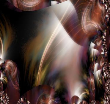 High Resolution Abstract of many shapes. 3D rendering