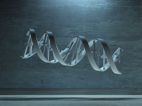 DNA Strand Model. 3D rendering