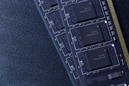black pc memory universal dark cloesup background.