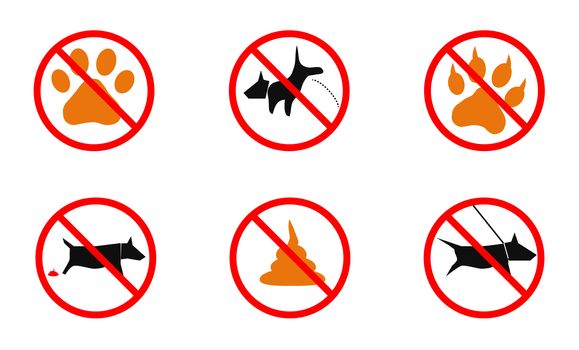 no dogs sign on white background. flat style. no dogs icon for your web site design, logo, app, UI. prohibition sign stop dog symbol. no dogs sign.