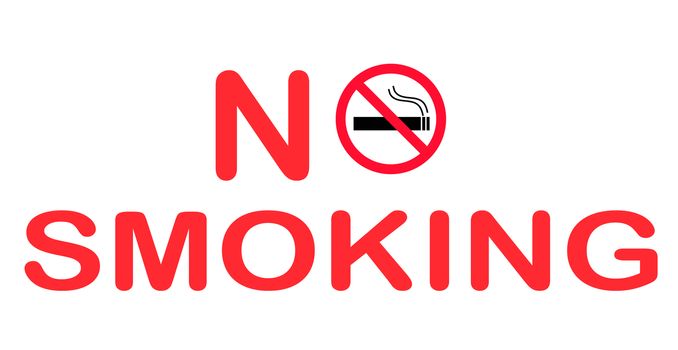 no smoking sign on white background. flat style. no smoking icon for your web site design, logo, app, UI. forbidden sign.  cigarette symbol. no smoking area symbol.