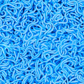 uncooked instant noodles seamless texture in cyan color .