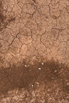 Dry soil closeup before rain as background texture