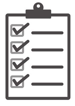 checklist icon on white background. flat style. checklist icon for your web site design, logo, app, UI. check mark symbol. 
