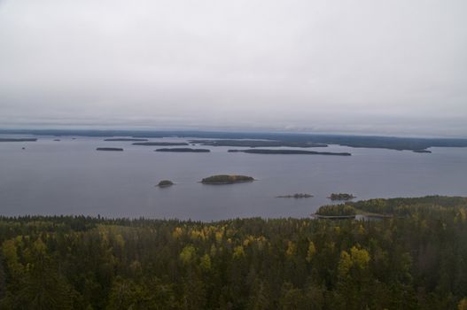 Lake in the region of North-Karelia, Finland