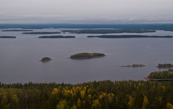 Lake in the region of North-Karelia, Finland