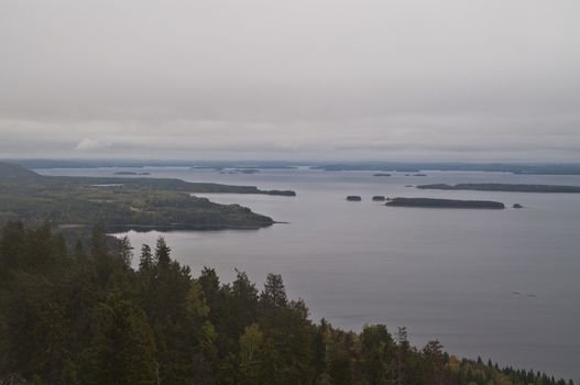 Lake in the region of North-Karelia, Finland