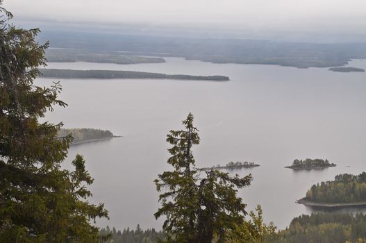 Lake in the region of North-Karelia, Finland