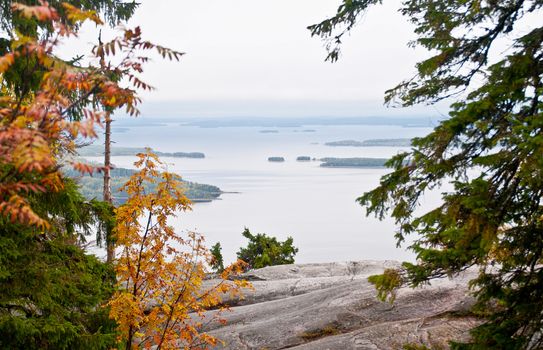 Lake in the region of North-Karelia, Finland