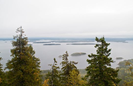 Lake in the region of North-Karelia, Finland