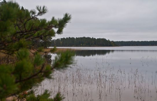 Lake in the region of North-Karelia, Finland