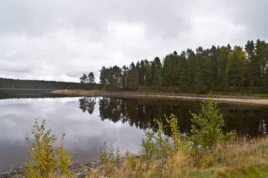 A lake in the city of Kuhmo, Finland.