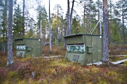 A hiker's cabin in the region of Kainuu, Finland