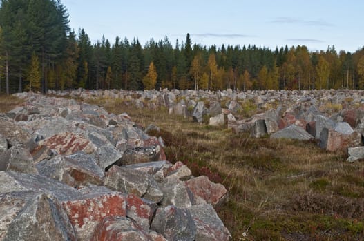 The Winter War Monument near Suomussalmi, Finland.