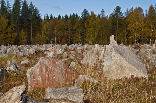 The Winter War Monument near Suomussalmi, Finland.