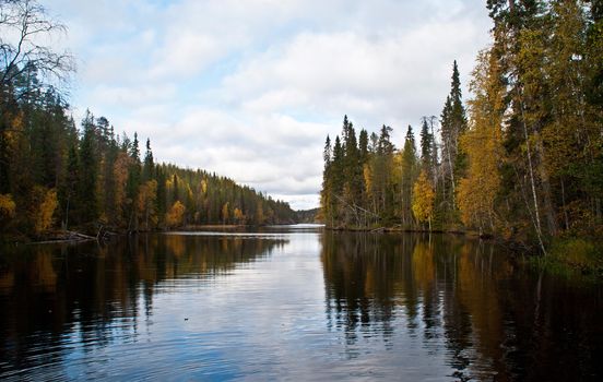 Small canyon in a national park in East-Finland